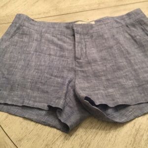 Joie Chambray Flat Front Shorts